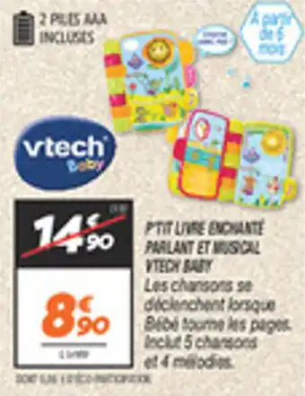 Netto Ptit livre enchante parlant et musical vtedy baby offre