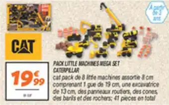 Netto Pack little machines mega set caterpillar offre