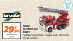 Netto Camion de pomper man bruder offre