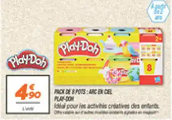 Netto Pack de & pots arc en cel play-dom offre