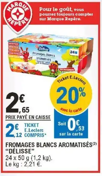 Fromages blancs aromatisés