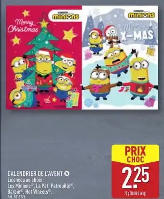 ALDI Calendrier de l'avent offre