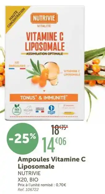 NUTRIVIE Ampoules Vitamine C Liposomale