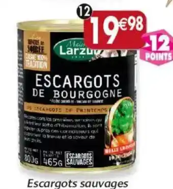 Maximo 10 douzaines d'escargots de bourgogne offre