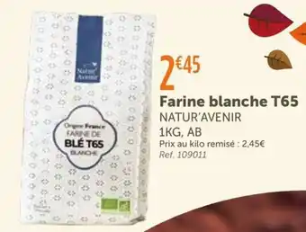 L'Eau Vive NATUR'AVENIR Farine blanche T65 offre