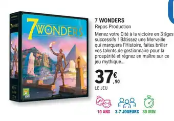 E.Leclerc Espace Culturel 7 WONDERS Repos Production offre