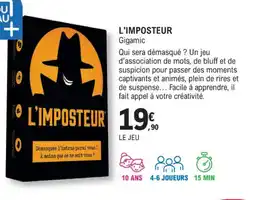 E.Leclerc Espace Culturel L'IMPOSTEUR Gigamic offre