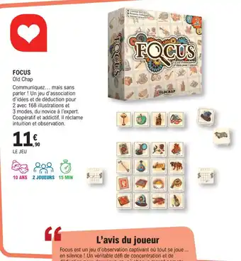 E.Leclerc Espace Culturel FOCUS Old Chap offre