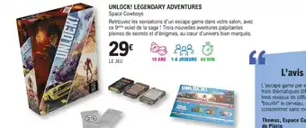 E.Leclerc Espace Culturel UNLOCK! Legendary adventures space cowboys offre