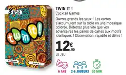 E.Leclerc Espace Culturel TWIN IT ! Cocktail Games offre
