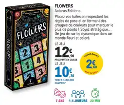 E.Leclerc Espace Culturel FLOWERS Actarus Editions offre
