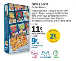 E.Leclerc Espace Culturel DUCK & COVER Captain Games offre