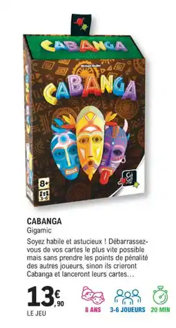 E.Leclerc Espace Culturel CABANGA Gigamic offre