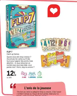 E.Leclerc Espace Culturel FLIP 7 Catch up Games offre
