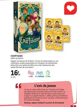 E.Leclerc Espace Culturel COURTISANS Catch up Games offre
