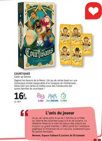 E.Leclerc Espace Culturel COURTISANS Catch up Games offre