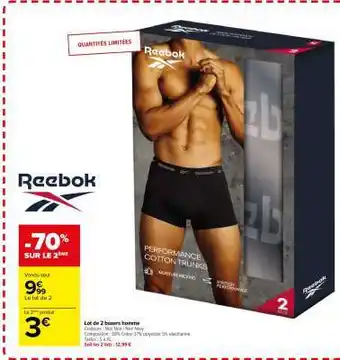 Lot de 2 boxers homme