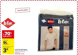 Carrefour Lot de 2 tee-shirts homme offre