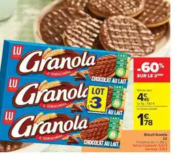 Carrefour Market Biscuit Granola offre