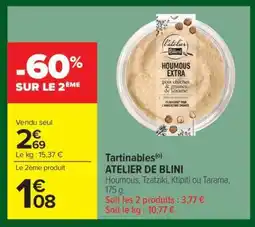 Carrefour Market ATELIER DE BLINI offre