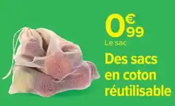 Carrefour Market Des sacs en coton réutilisable offre