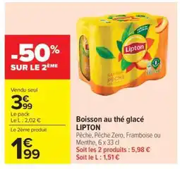 Carrefour Market Boisson au thé glacé LIPTON offre