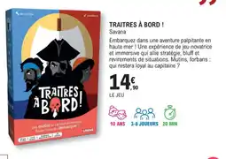 E.Leclerc Espace Culturel TRAITRES À BORD! Savana offre