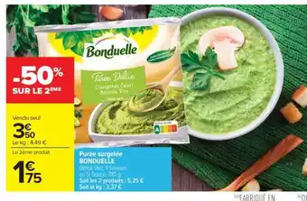 Carrefour Market Purée surgelée BONDUELLE offre