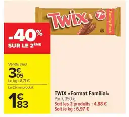 Carrefour Market TWIX Format Familial offre