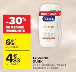 Carrefour Market Gel Douche Sanex offre