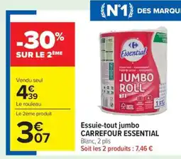 Carrefour Market Essuie-tout jumbo CARREFOUR ESSENTIAL offre