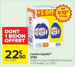 Carrefour Market Lessive Liquide Xtra offre