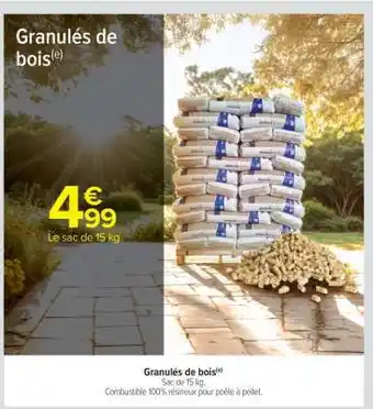 Carrefour Market Granulés de bois offre
