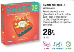 E.Leclerc Espace Culturel SMART 10 FAMILLE Wilson Jeux offre