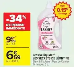 Carrefour Drive Lessive liquide offre