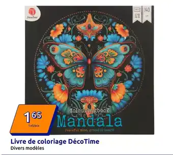 Action Pagès - livre de coloriage déco time offre