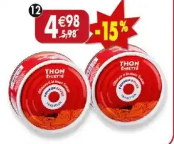 Maximo Lot de 2 boîtes de thon albacore émietté à la sauce tomate offre
