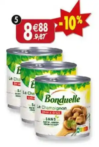 Maximo Lot de 3 boîtes 1 2 de champignons de paris émincés épais offre