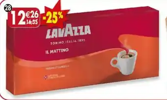 Lot de 4 paquets de café moulu robusta mattino