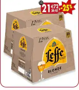 Maximo Lot de 2 packs de 12 bouteilles de leffe blonde 6,6° offre