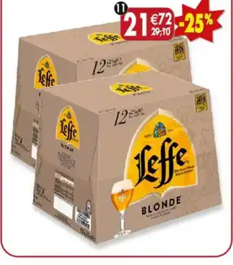 Maximo Lot de 2 packs de 12 bouteilles de leffe blonde 6,6° offre
