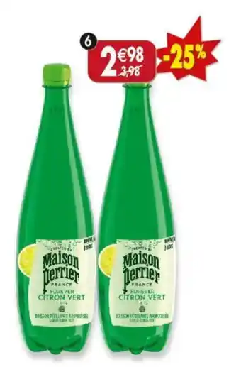 Maximo Lot de 2 bouteilles de maison perrier forever saveur citron vert offre