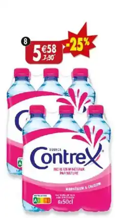Maximo Lot de 2 packs de 6 petites bouteilles de contrex offre
