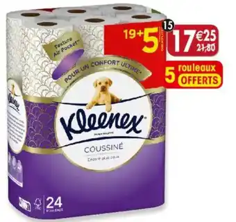 Maximo 19 rouleaux de papier toilette coussiné kleenex offre