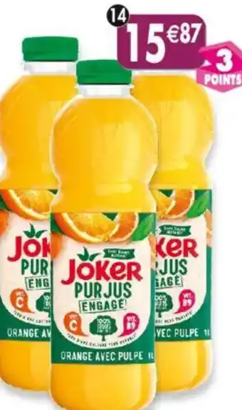 Maximo Lot de 3 bouteilles de joker orange avec pulpe offre