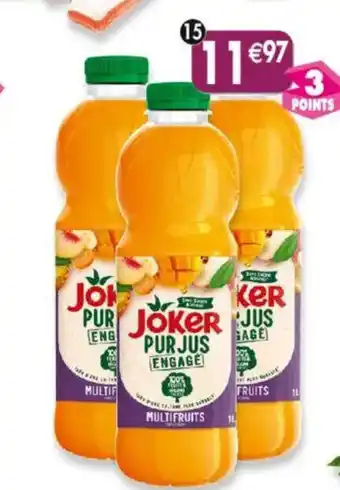 Maximo Lot de 3 bouteilles de joker pur jus multifruits offre