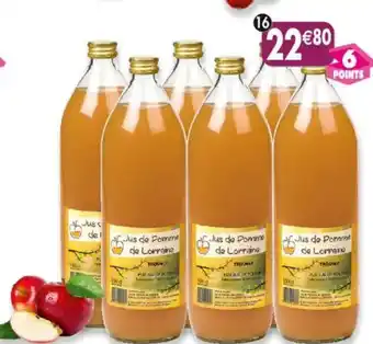 Maximo Lot de 6 bouteilles de pur jus de pomme trouble de lorraine offre