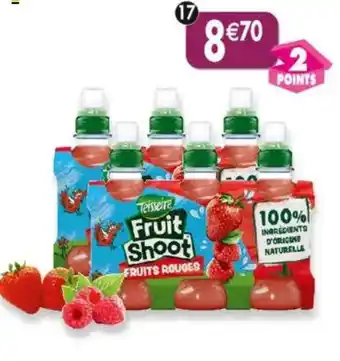 Maximo Lot de 2 packs de 6 fruit shoot fruits rouges teisseire offre