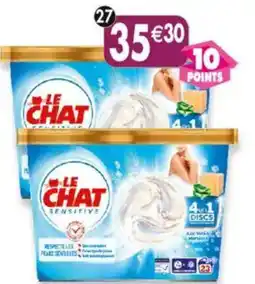 Maximo Lot de 2 boîtes de lessive en doses sensitive 4 en 1 le chat offre