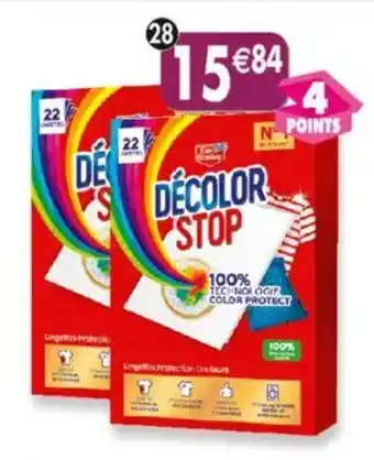 Maximo Lot de 2 x 22 lingettes anti-décoloration décolor stop offre